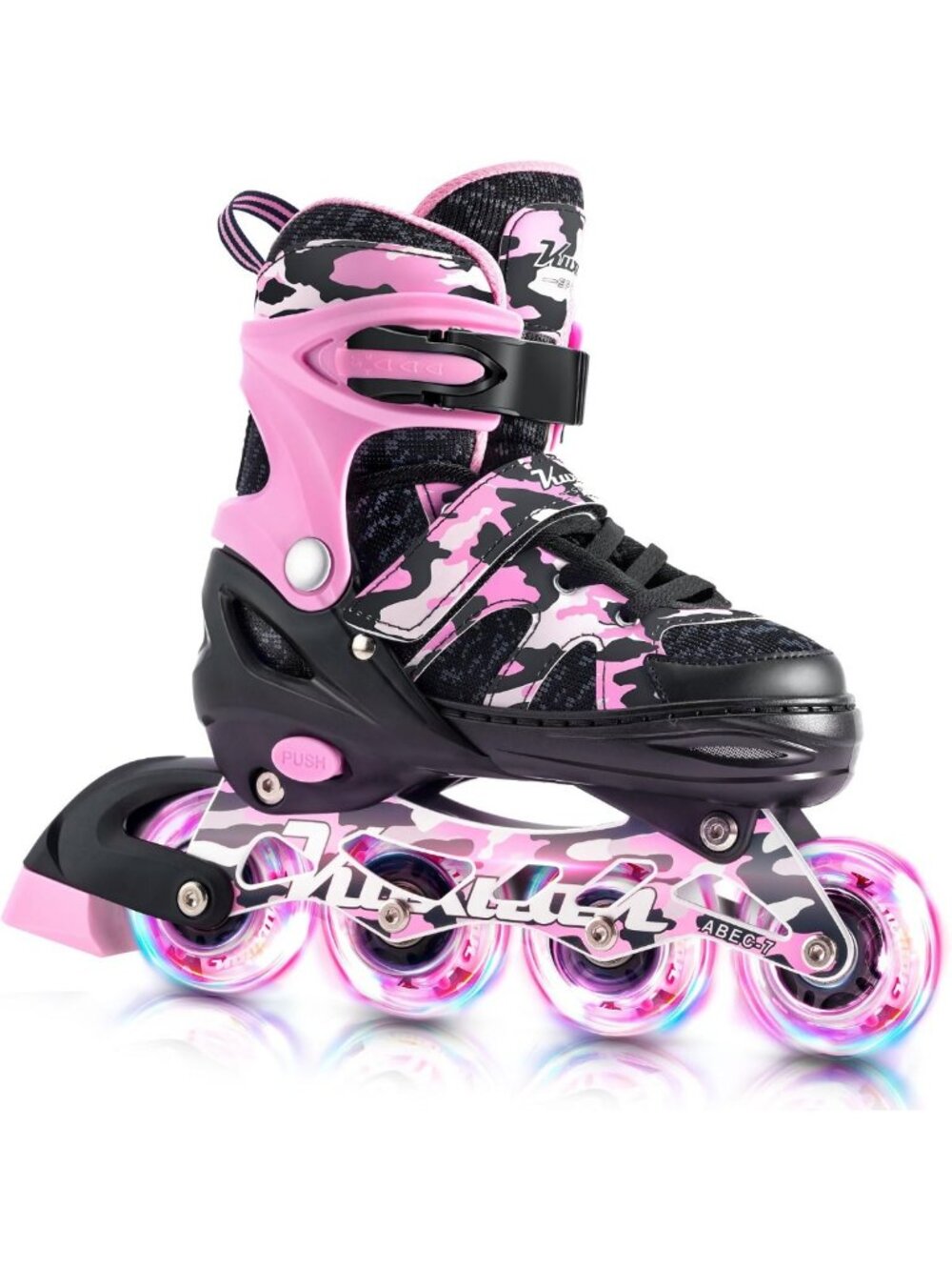 Adjustable Inline Skates for Kids - Light Up Wheels, Fun Roller Skating for
